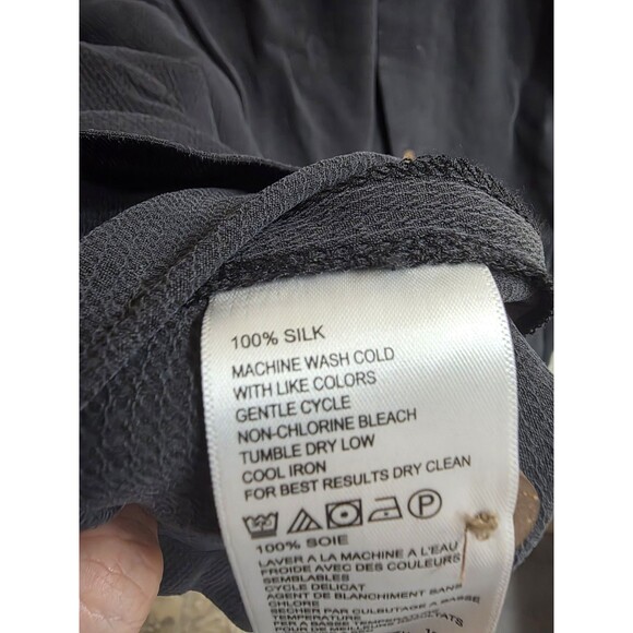 Tommy Bahma San Clemente Camp Shirt 100% Silk Textured Black Size XL NWT! - Picture 7 of 9